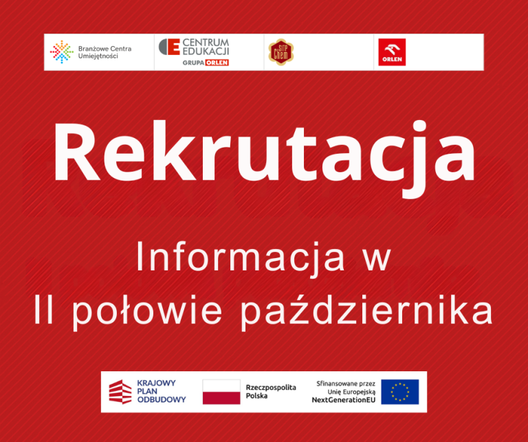 Informacja o szkoleniach w BCU już w drugiej połowie października!